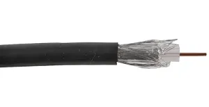 Pro Power Cbbr01251M Rg6U Satellite Cable Black 1 Meter