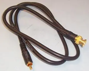 Pro Signal Psg00554 Cable, Bnc-Phono Plug, 3.28Ft, Blk