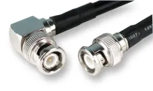 Pro Signal Psg00698 90 Deg Bnc Plug To Plug Lead - 1M