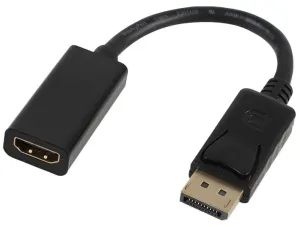 Pro Signal Psg04061 Lead Dp Male To Hdmi Female Adapter 0.2M
