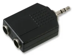 Pro Signal Psg01939 Adaptor, 2X 6.35Mm S To 3.5Mm P