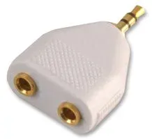 Pro Signal Psg02898 Adaptor, 2X 3.5 Skt To 3.5M P, Stereo