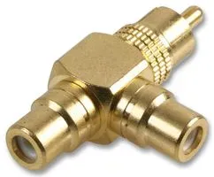 Pro Signal Psg03205 Adaptor, 2 To 1 Phono, Gold