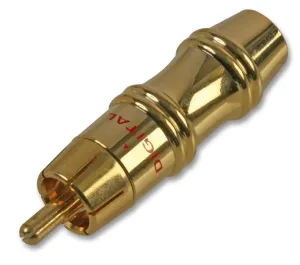 Pro Signal Psg03213 Phono Plug, Gold, Red