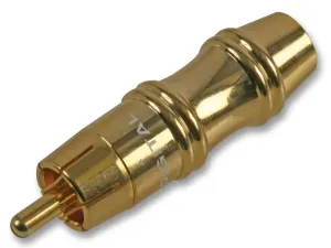 Pro Signal Psg03214 Phono Plug, Gold, White