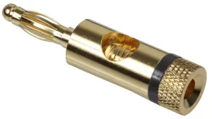 Pro Signal Psg08638 4Mm Plugs, Gold, Black
