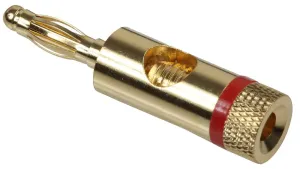 Pro Signal Psg08639 4Mm Plugs, Gold, Red