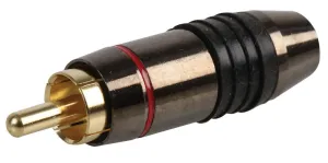 Pro Signal Psg08659 Phono Plug, Black/red/gold