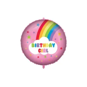Procos Fóliový balón - Duha Birthday Girl 46 cm #3988242