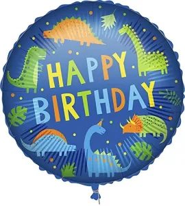 Procos Fóliový balón - Happy Birthday Dino 46 cm