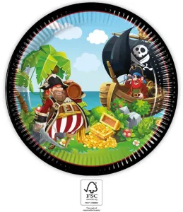 Procos Kvalitné kompostovateľné taniere - Ostrovní piráti 8 ks #3977583