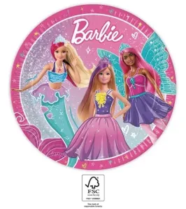 Procos Papírové talíře - Barbie Fantasy