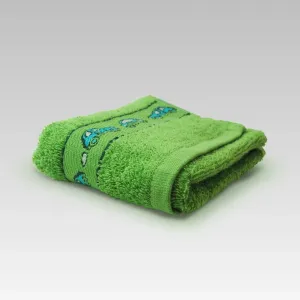 Dobrý Textil Dětský ručník s motivy 30x50 - Zelená | 30 x 50 cm