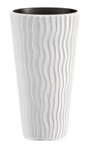 Prosperplast Květináč Long Sandy bílý, varianta 39 cm