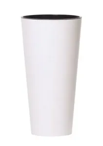 Prosperplast Květináč Tubus Slimmer bílý matný, varianta 25 cm