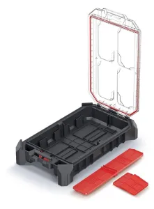 Prosperplast Organizér MISIX černo-červený, varianta 36,8x22,8x12,6 cm