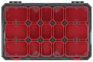 Prosperplast Organizér TITANIO II 59,8 x 39 x11 cm černo-červený