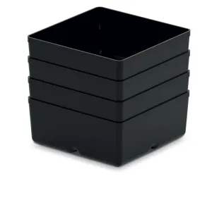 Prosperplast Sada úložných boxů 4 ks UNITEX 11 x 11 x 11,2 cm černá