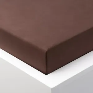 Napínací prostěradlo jersey EXCLUSIVE čokoládové 160 x 200 cm