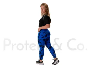 Protein & Co. Sportovní legíny - batika Barva: Modrá, Velikost: S