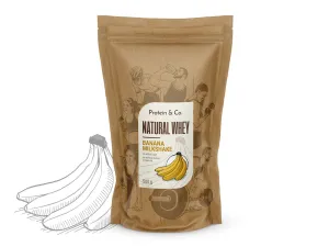 Protein&Co. Natural Whey 1 kg Váha: 500 g, Vyber si z těchto lahodných příchutí: Banana milkshake