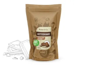 Protein&Co. Ketoshake – proteinový dietní koktejl 1 kg Váha: 1 000 g, Vyber si z těchto lahodných příchutí: Chocolate brownie