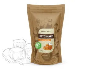 Protein&Co. Ketoshake – proteinový dietní koktejl 1 kg Váha: 1 000 g, Vyber si z těchto lahodných příchutí: Salted caramel