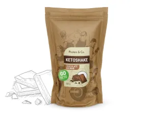 Protein&Co. Ketoshake – proteinový dietní koktejl 1 kg Váha: 500 g, Vyber si z těchto lahodných příchutí: Chocolate brownie