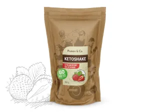 Protein&Co. Ketoshake – proteinový dietní koktejl 1 kg Váha: 500 g, Vyber si z těchto lahodných příchutí: Strawberry milkshake