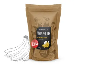 Protein&Co. WHEY PROTEIN 80 1000 g Vyber si z těchto lahodných příchutí: Banana split