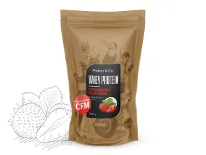 Protein&Co. WHEY PROTEIN 80 1000 g Vyber si z těchto lahodných příchutí: Strawberry milkshake