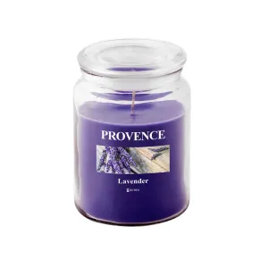 Provence Vonná svíčka ve skle 95 hodin levandule