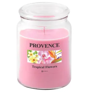 Provence Vonná svíčka ve skle 95 hodin tropické květy