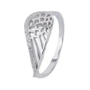 Stříbrný prsten ANDĚLSKÉ KŘÍDLO Velikost prstenu: 58 #5473231