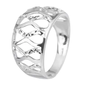 Stříbrný prsten PLETENÝ Velikost prstenu: 64