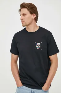 Bavlněné tričko PS Paul Smith tmavomodrá barva