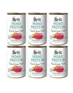 BRIT Mono Protein Tuna & Sweet Potato 6x400 g