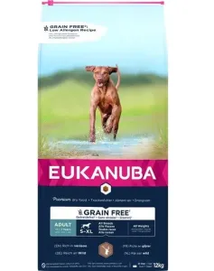 EUKANUBA Grain Free S-XL Adult Zvěřina 12 kg pro dospělé psy