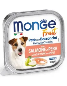 MONGE Fruit Dog Paštika Losos a hruška 100g