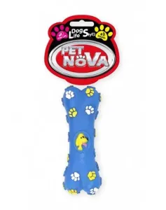 PET NOVA DOG LIFE STYLE Kostěná hračka pro psy 15cm modrá