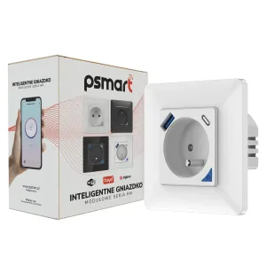PSMART USB měřicí zásuvka bílá RM WiFi TUYA