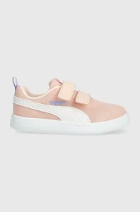Dětské sneakers boty Puma Courtflex v2 Mesh V PS růžová barva #5251175