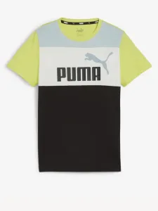 Puma ESS Block Triko dětské Zelená #5988473