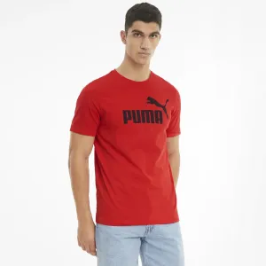 Puma Essentials Logo Triko Červená