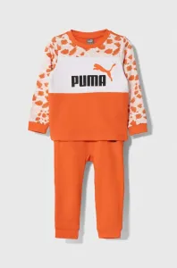 Dětská tepláková souprava Puma ESS MIX MTCH Infants Jogger TR oranžová barva