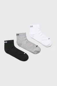 Puma 906978 Quarter A'3 Kotníkové ponožky, 39-42, grey-white-black
