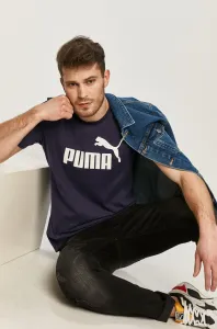Tričko Puma Essentials Logo Royal Tmavě modrá #2539535