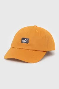 Bavlněná baseballová čepice Puma oranžová barva, s aplikací, 2366901