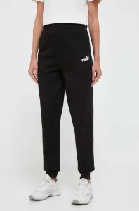 Kalhoty Puma dámské, černá barva, hladké #5549531