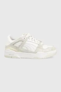 Kožené sneakers boty Puma Slipstream Premium bílá barva #5936735
